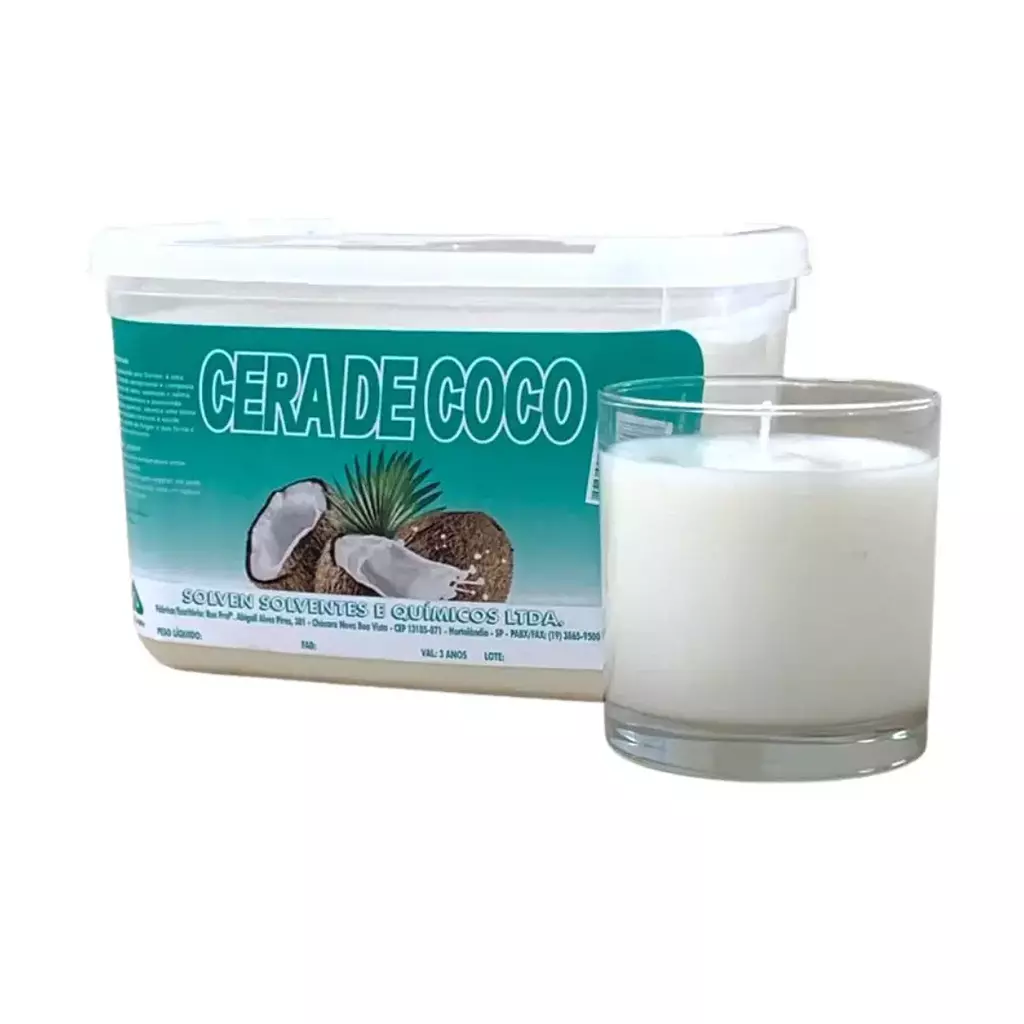 Cera de Coco Vegetal Solven para Velas - 1 kg