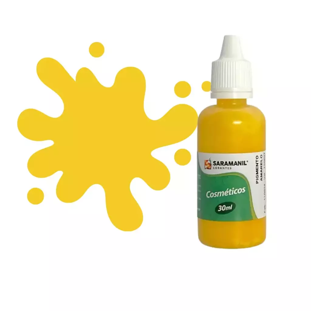 Pigmento para Saboaria Amarelo - 30 ml - Saramanil