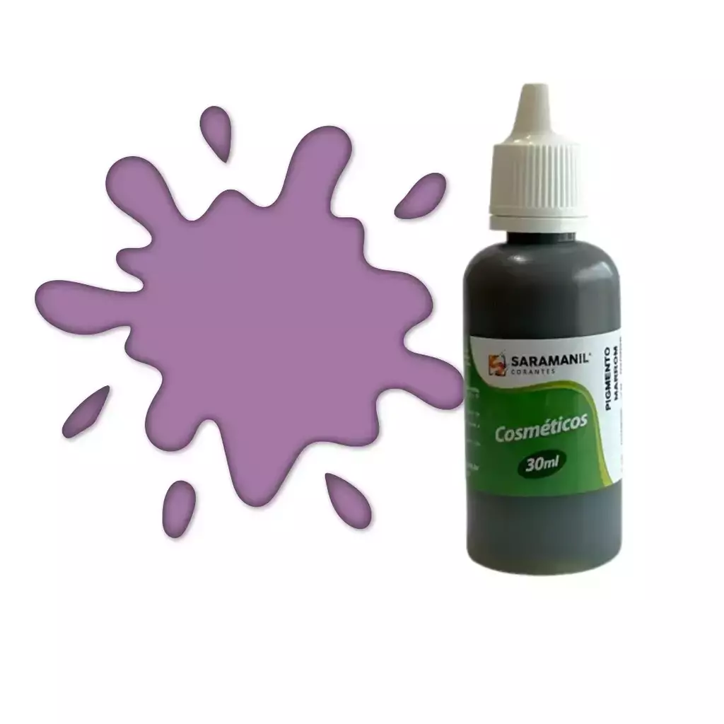 Pigmento para Saboaria Lilás - 30 ml - Saramanil