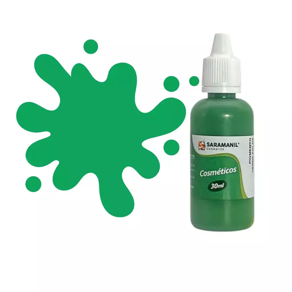Pigmento para Saboaria Verde - 30 ml - Saramanil