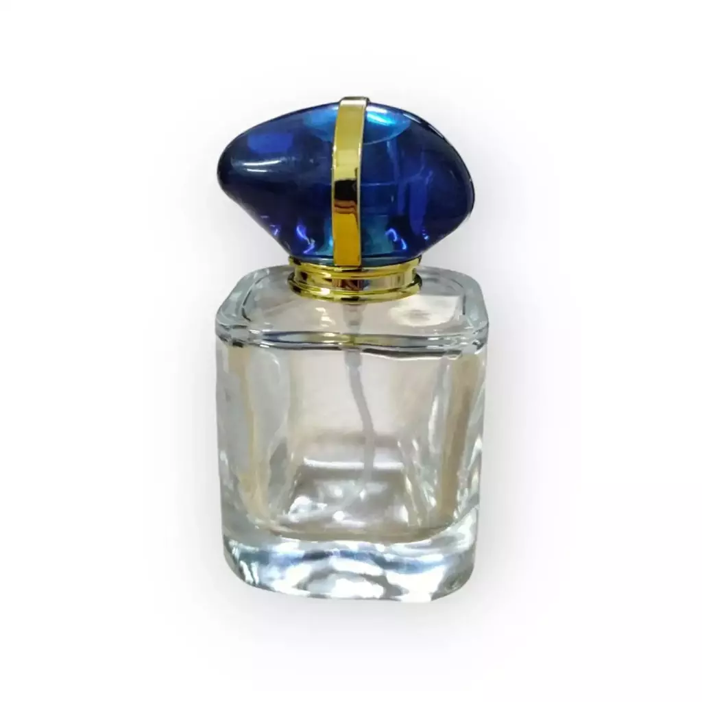 Vidro Perfume Jade 30 ml com Válvula e Sobretampa Luxo