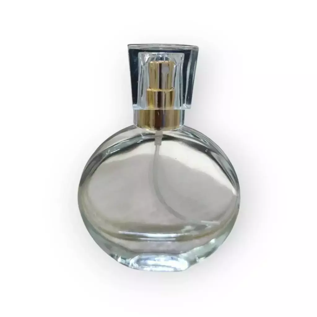 Vidro Perfume Lua 30 ml com Válvula Spray Luxo com Sobretampa Coroa