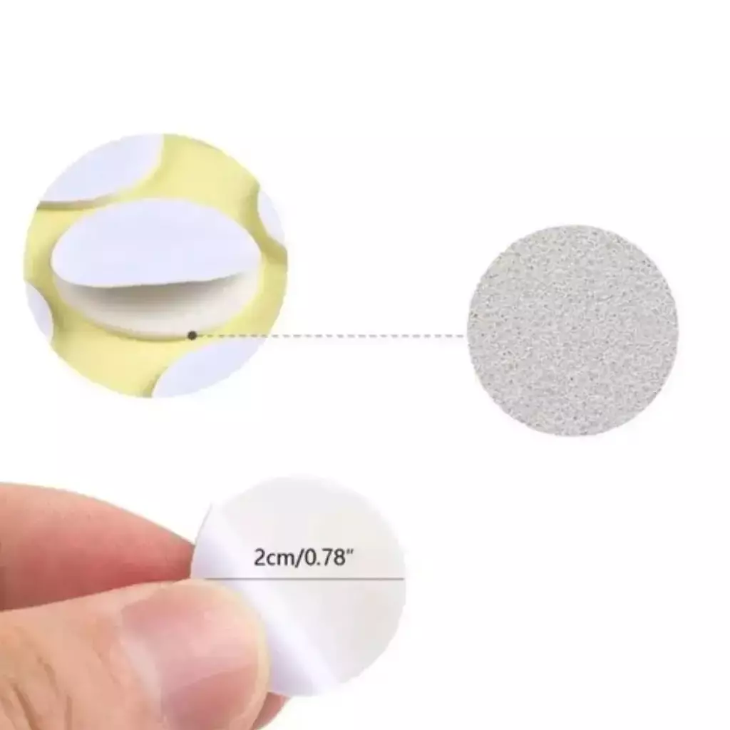 Adesivo Base para Pavio de Vela - Pastilha 2cm - Pacote com 10 unidades