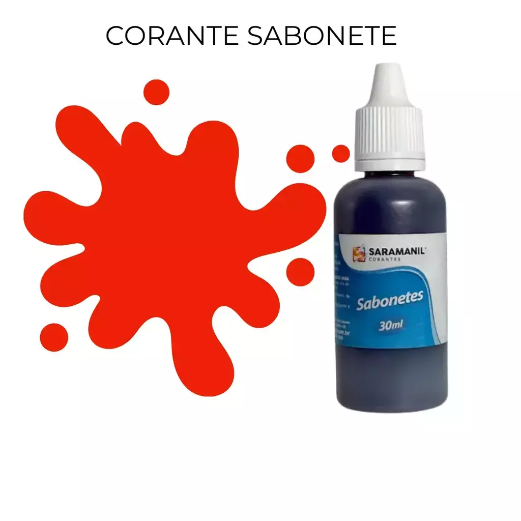 Corante para Saboaria Pitanga - 30 ml - Saramanil