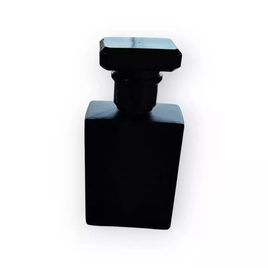 Vidro Lolita Preto 30 ml, 50 ml e 100 ml com Válvula Luxo com Sobretampa Vidro Lolita Preto 30 ml, 50 ml e 100 ml com Vá