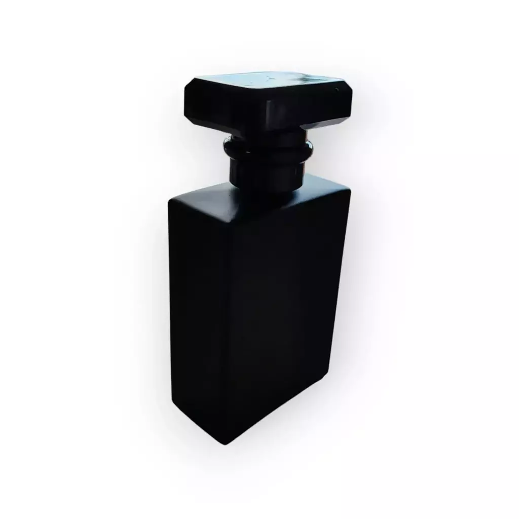 Vidro Lolita Preto 30 ml, 50 ml e 100 ml com Válvula Luxo com Sobretampa Vidro Lolita Preto 30 ml, 50 ml e 100 ml com Vá
