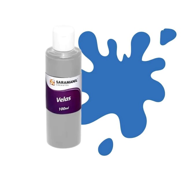 Corante Líquido para Velas Azul - 100 ml - Saramanil