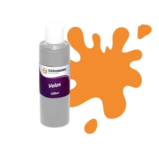 Corante Líquido para Velas Laranja - 100 ml - Saramanil
