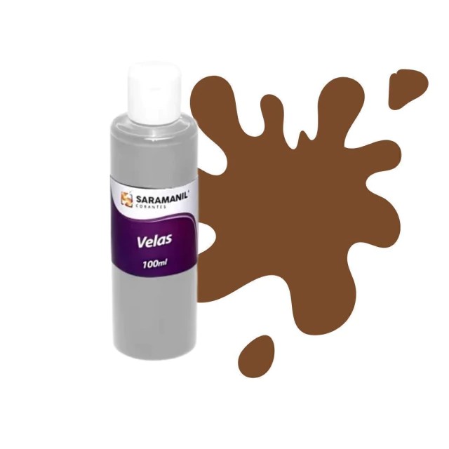 Corante Líquido para Velas Marrom - 100 ml - Saramanil