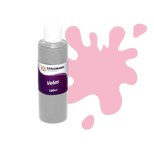 Corante Líquido para Velas Rosa Bebê - 100 ml - Saramanil