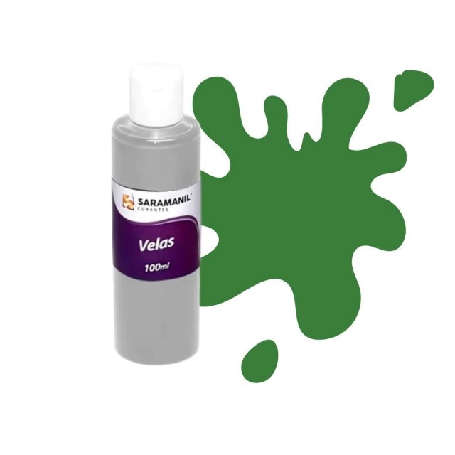 Corante Líquido para Velas Verde - 100 ml - Saramanil