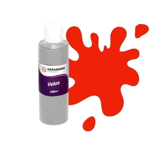 Corante Líquido para Velas Vermelho - 100 ml - Saramanil