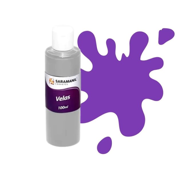 Corante Líquido para Velas Violeta - 100 ml - Saramanil
