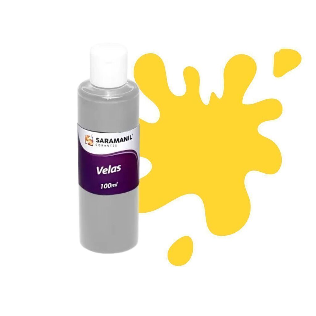Corante Líquido para Velas Amarelo Ouro Fluorescente - 100 ml - Saramanil