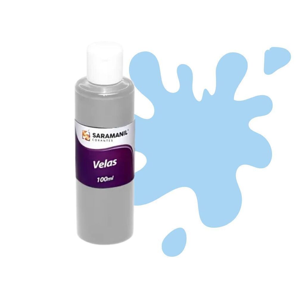 Corante Líquido para Velas Azul Bebê - 100 ml - Saramanil