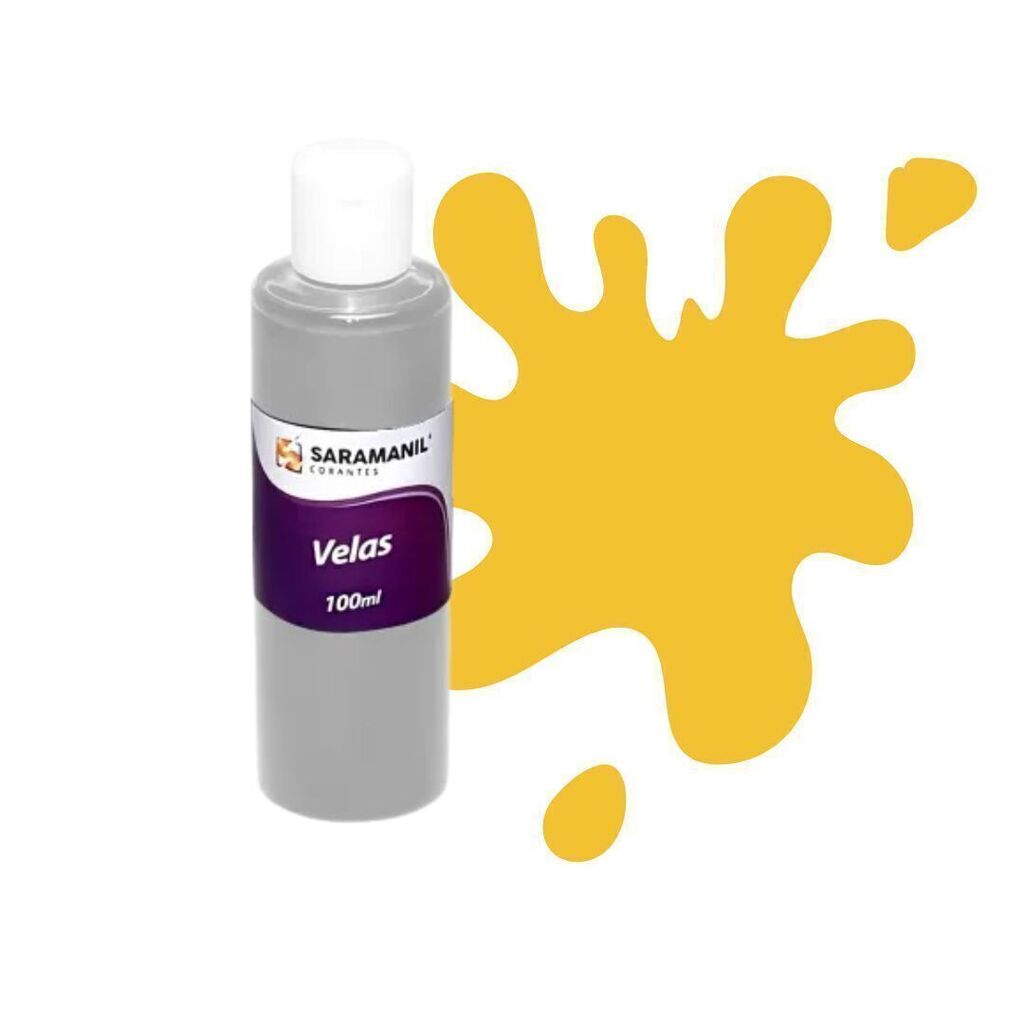 Corante Líquido para Velas Laranja Fluorescente - 100 ml - Saramanil