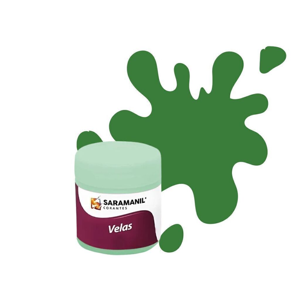 Pigmento em Pó para Velas Verde - 7 g - Saramanil