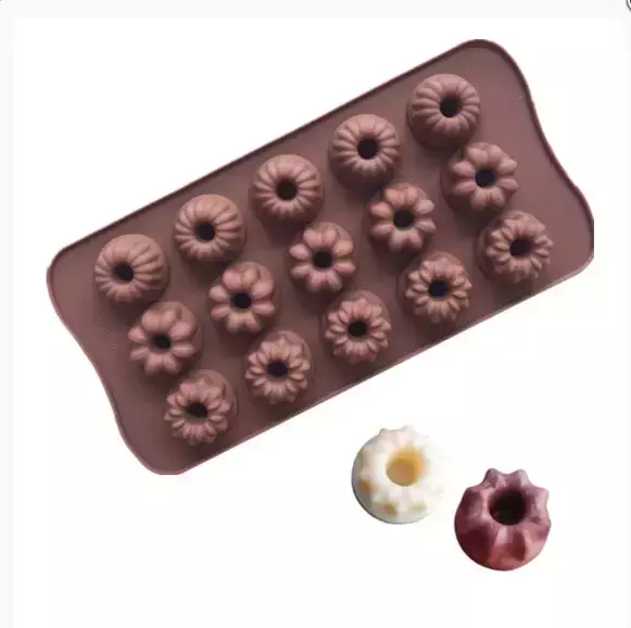 Molde de Silicone 15 Cavidades - Formatos Diversos para Chocolates, Sabonetes e Artesanato