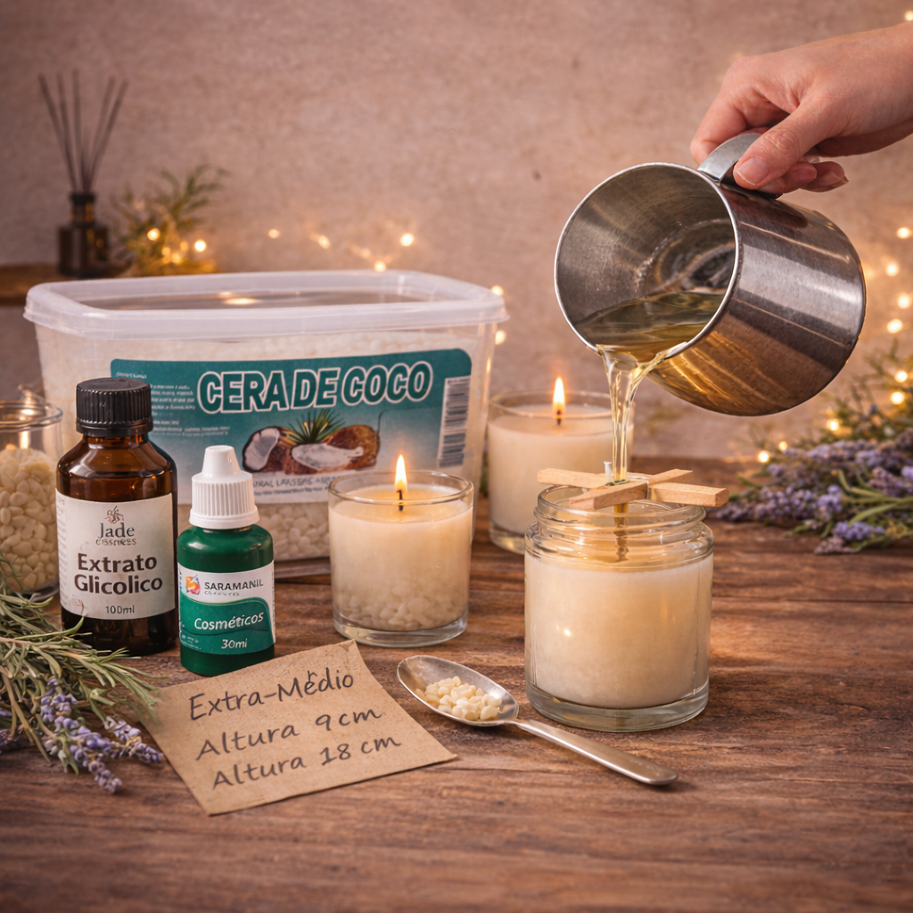 Kit Básico DIY para Velas Artesanais