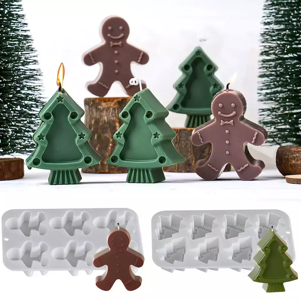 Molde de Silicone 3D - Boneco de Gengibre