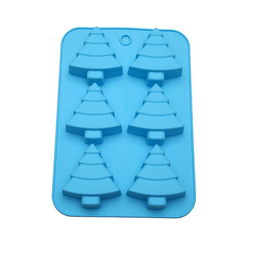 Molde de Silicone Árvore de Natal - 6 Cavidades