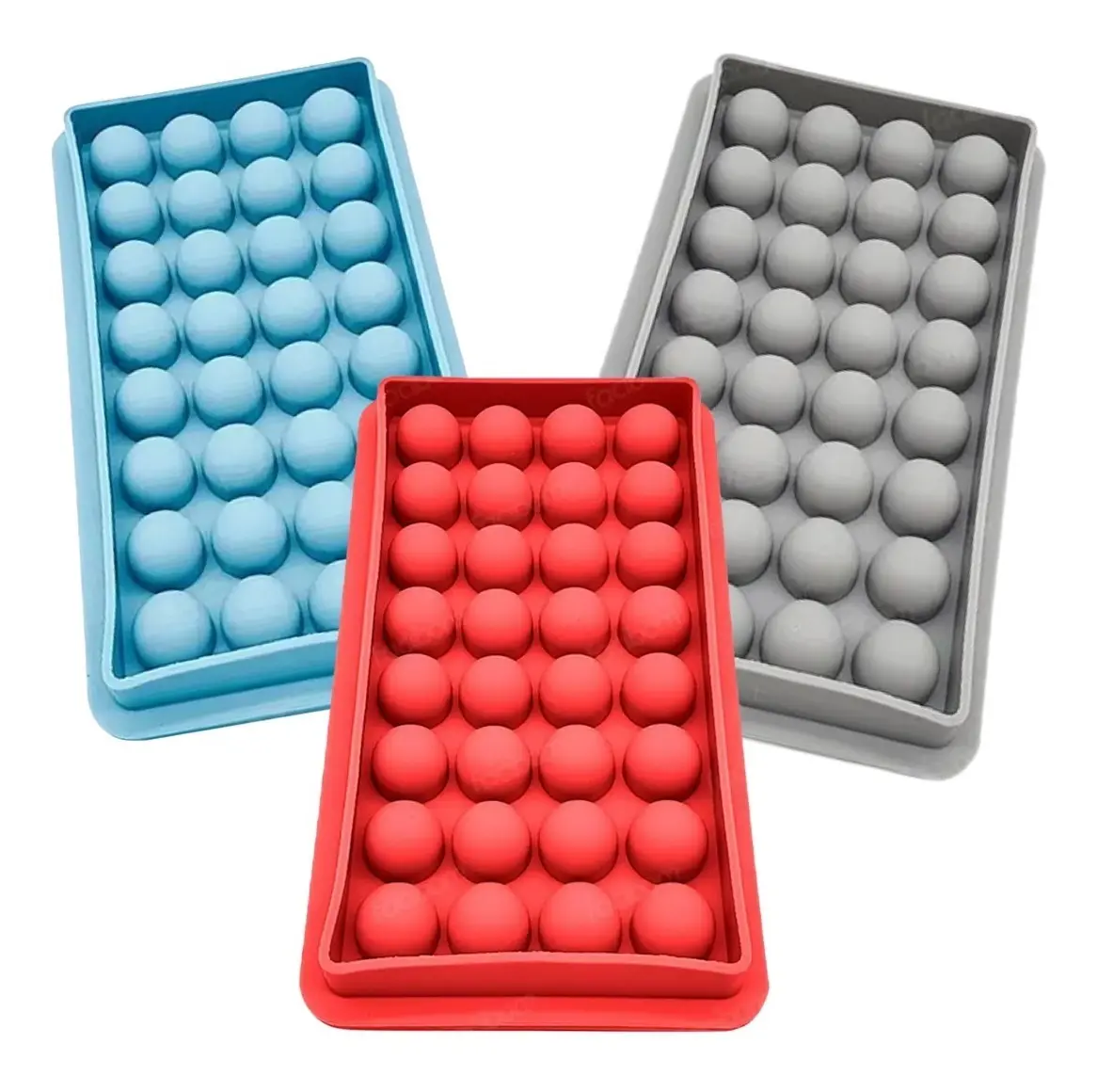 Molde de Silicone Redondo Esfera Pequena 32 Cavidades